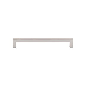 Top Knobs [M2146] Die Cast Zinc Cabinet Pull Handle - Square Bar Pull Series - Oversized - Polished Nickel Finish - 7 9/16" C/C - 7 15/16" L