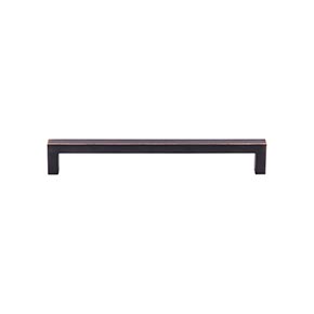 Top Knobs [M2149] Die Cast Zinc Cabinet Pull Handle - Square Bar Pull Series - Oversized - Tuscan Bronze Finish - 7 9/16" C/C - 7 15/16" L