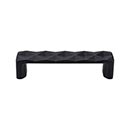 Top Knobs [TK561BLK] Die Cast Zinc Cabinet Pull Handle - Quilted Series - Standard Size - Flat Black Finish - 3 3/4&quot; C/C - 4 1/4&quot; L