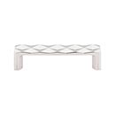 Top Knobs [TK561PN] Die Cast Zinc Cabinet Pull Handle - Quilted Series - Standard Size - Polished Nickel Finish - 3 3/4" C/C - 4 1/4" L