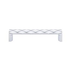 Top Knobs [TK562PC] Die Cast Zinc Cabinet Pull Handle - Quilted Series - Oversized - Polished Chrome Finish - 5 1/16&quot; C/C - 5 1/2&quot; L