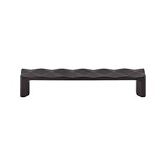 Top Knobs [TK562SAB] Die Cast Zinc Cabinet Pull Handle - Quilted Series - Oversized - Sable Finish - 5 1/16" C/C - 5 1/2" L