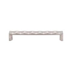 Top Knobs [TK563BSN] Die Cast Zinc Cabinet Pull Handle - Quilted Series - Oversized - Brushed Satin Nickel Finish - 6 5/16" C/C - 6 3/4" L