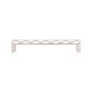 Top Knobs [TK563PN] Die Cast Zinc Cabinet Pull Handle - Quilted Series - Oversized - Polished Nickel Finish - 6 5/16" C/C - 6 3/4" L
