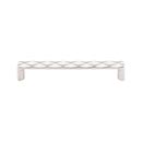 Top Knobs [TK563PN] Die Cast Zinc Cabinet Pull Handle - Quilted Series - Oversized - Polished Nickel Finish - 6 5/16&quot; C/C - 6 3/4&quot; L