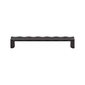Top Knobs [TK563SAB] Die Cast Zinc Cabinet Pull Handle - Quilted Series - Oversized - Sable Finish - 6 5/16" C/C - 6 3/4" L