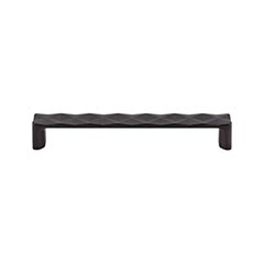 Top Knobs [TK563SAB] Die Cast Zinc Cabinet Pull Handle - Quilted Series - Oversized - Sable Finish - 6 5/16&quot; C/C - 6 3/4&quot; L