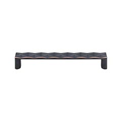 Top Knobs [TK563UM] Die Cast Zinc Cabinet Pull Handle - Quilted Series - Oversized - Umbrio Finish - 6 5/16" C/C - 6 3/4" L