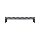 Top Knobs [TK563UM] Die Cast Zinc Cabinet Pull Handle - Quilted Series - Oversized - Umbrio Finish - 6 5/16" C/C - 6 3/4" L