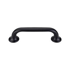 Top Knobs [TK593BLK] Die Cast Zinc Cabinet Pull Handle - Oculus Series - Standard Size - Flat Black Finish - 3 3/4&quot; C/C - 4 3/4&quot; L