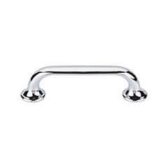 Top Knobs [TK593PC] Die Cast Zinc Cabinet Pull Handle - Oculus Series - Standard Size - Polished Chrome Finish - 3 3/4" C/C - 4 3/4" L