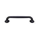 Top Knobs [TK594BLK] Die Cast Zinc Cabinet Pull Handle - Oculus Series - Oversized - Flat Black Finish - 5 1/16" C/C - 6" L