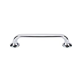 Top Knobs [TK594PC] Die Cast Zinc Cabinet Pull Handle - Oculus Series - Oversized - Polished Chrome Finish - 5 1/16" C/C - 6" L