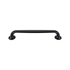 Top Knobs [TK595BLK] Die Cast Zinc Cabinet Pull Handle - Oculus Series - Oversized - Flat Black Finish - 6 5/16" C/C - 7 1/4" L