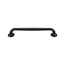 Top Knobs [TK595BLK] Die Cast Zinc Cabinet Pull Handle - Oculus Series - Oversized - Flat Black Finish - 6 5/16" C/C - 7 1/4" L