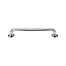 Top Knobs [TK595PC] Die Cast Zinc Cabinet Pull Handle - Oculus Series - Oversized - Polished Chrome Finish - 6 5/16" C/C - 7 1/4" L