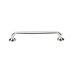 Top Knobs [TK595PN] Die Cast Zinc Cabinet Pull Handle - Oculus Series - Oversized - Polished Nickel Finish - 6 5/16" C/C - 7 1/4" L