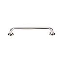 Top Knobs [TK595PN] Die Cast Zinc Cabinet Pull Handle - Oculus Series - Oversized - Polished Nickel Finish - 6 5/16" C/C - 7 1/4" L