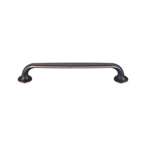 Top Knobs [TK595UM] Die Cast Zinc Cabinet Pull Handle - Oculus Series - Oversized - Umbrio Finish - 6 5/16" C/C - 7 1/4" L