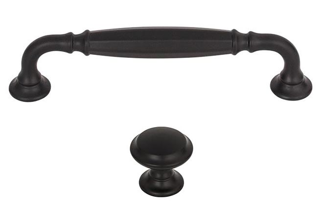 Top Knobs Barrow Series Decorative Hardware - Flat Black Finish