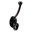 Top Knobs [TK1064BLK] Die Cast Zinc Wall Hook - Bergen Series - Flat Black Finish - 5 9/16" L