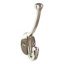 Top Knobs [TK1064BSN] Die Cast Zinc Wall Hook - Bergen Series - Brushed Satin Nickel Finish - 5 9/16&quot; L