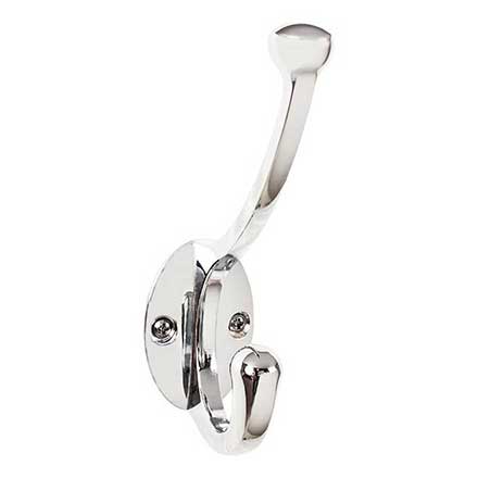 Top Knobs [TK1064PC] Die Cast Zinc Wall Hook - Bergen Series - Polished Chrome Finish - 5 9/16" L