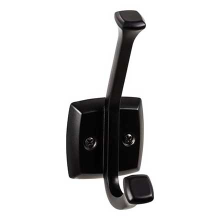 Top Knobs [TK1060BLK] Die Cast Zinc Wall Hook - Juliet Series - Flat Black Finish - 4 3/4&quot; L