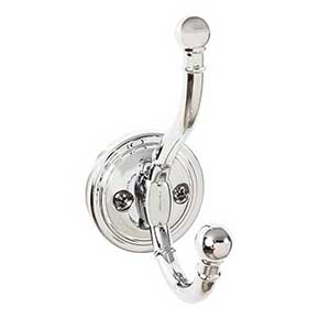 Top Knobs [TK1063PC] Die Cast Zinc Wall Hook - Kara Series - Polished Chrome Finish - 4 1/2" L
