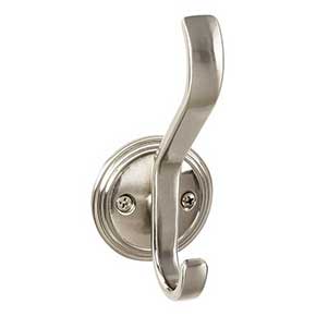 Top Knobs [TK1062BSN] Die Cast Zinc Wall Hook - Reeded Series - Brushed Satin Nickel Finish - 4 11/16" L