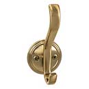 Top Knobs [TK1062HB] Die Cast Zinc Wall Hook - Reeded Series - Honey Bronze Finish - 4 11/16" L