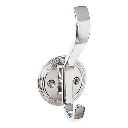 Top Knobs [TK1062PC] Die Cast Zinc Wall Hook - Reeded Series - Polished Chrome Finish - 4 11/16&quot; L