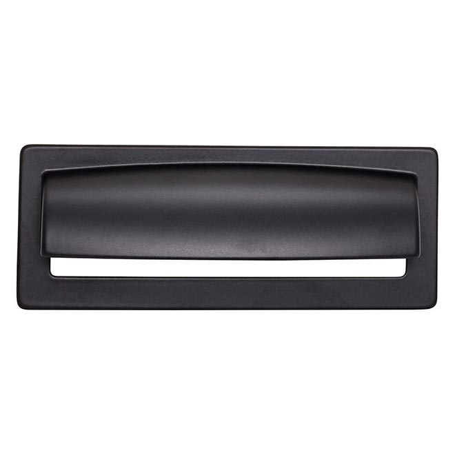 Top Knobs [TK937BLK] Cabinet Cup/Bin Pull