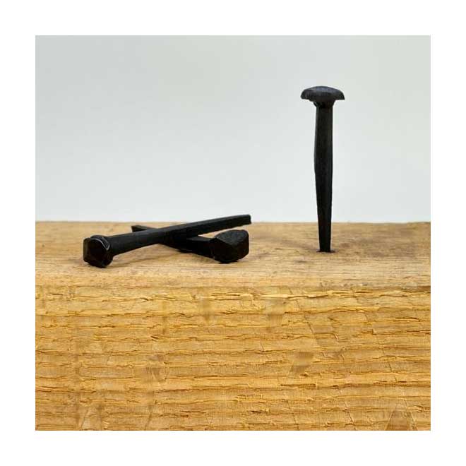 Steel Decorative Wrought Head Nails With Black Oxide Finish
