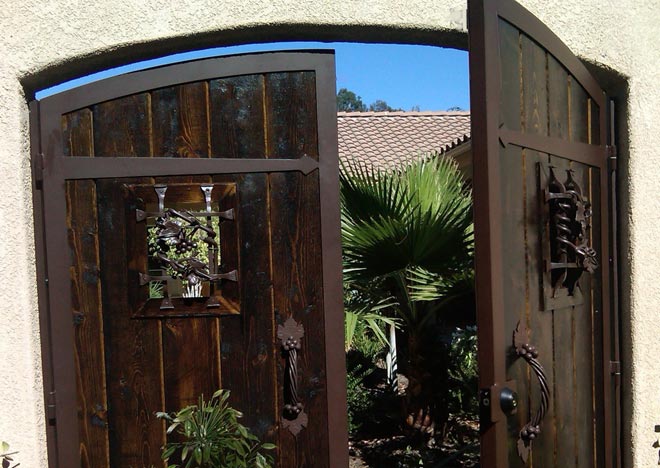 Winery Themed Rustic Door Hardware